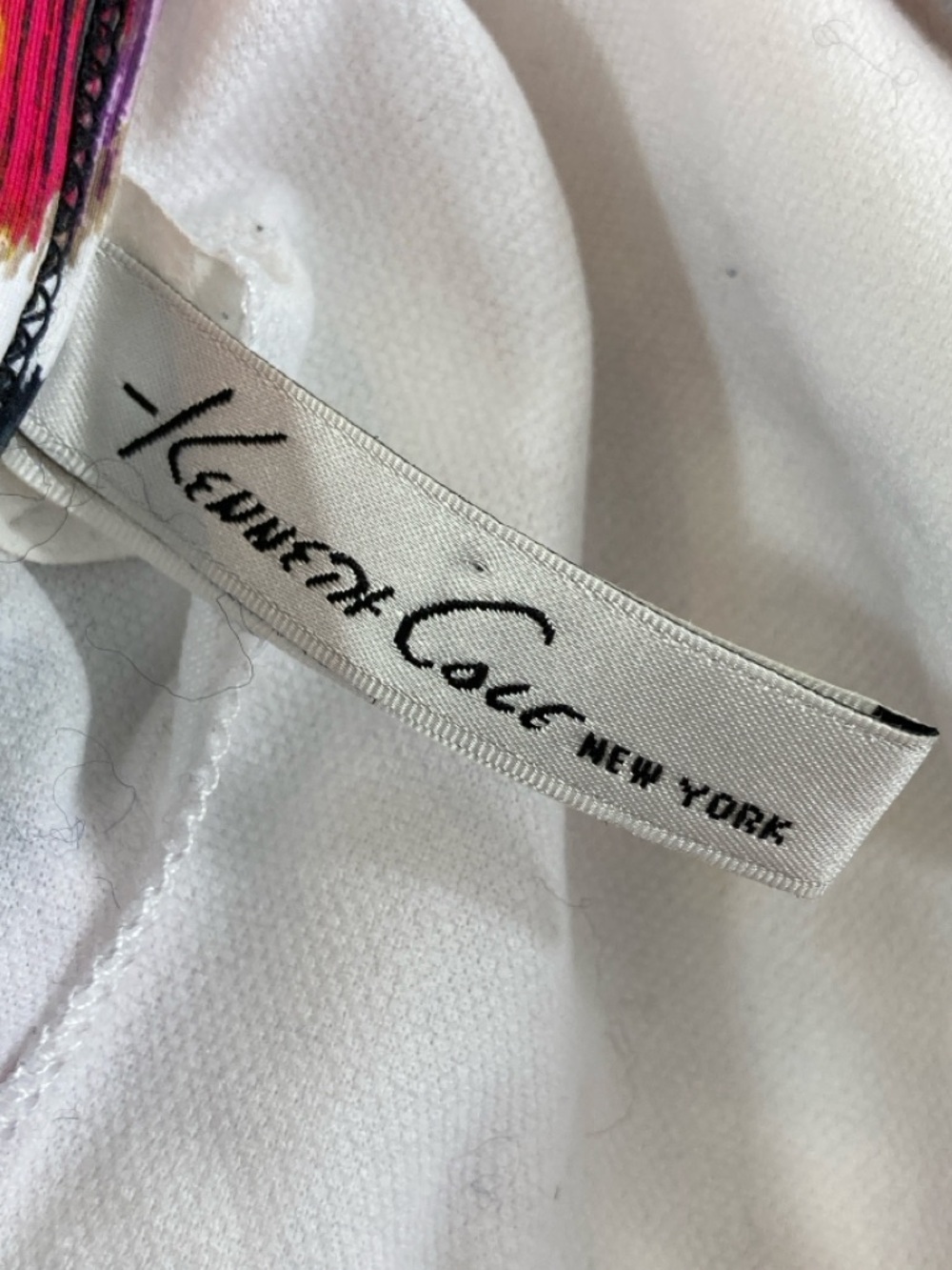 Kenneth Cole New York Swim Halter Tie Top with Ikat-Style Print Size XL. - Picture 4 of 7